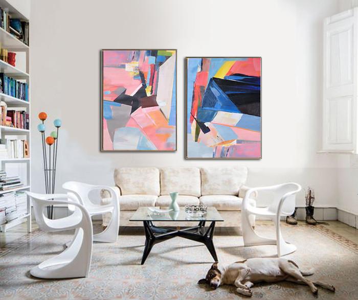 Set of 2 Contemporary Art #S126 - Click Image to Close